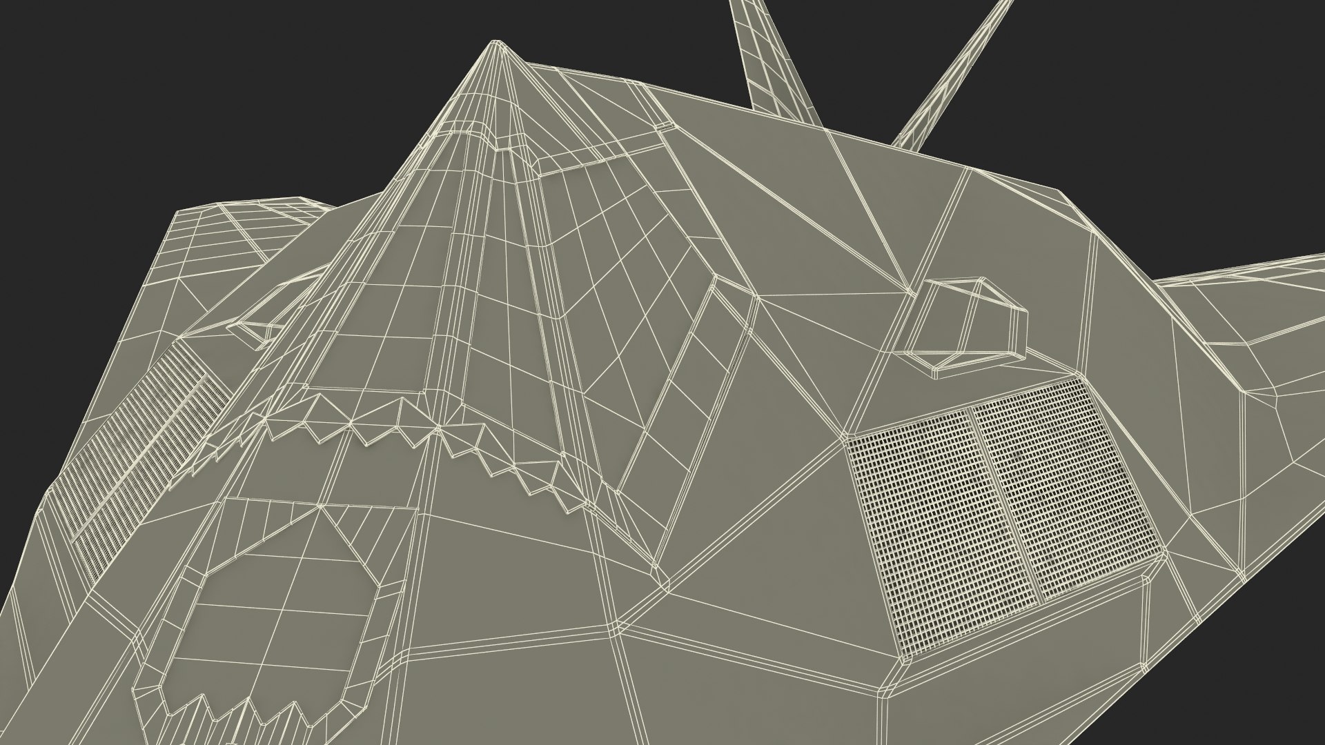 Lockheed F-117 Nighthawk Stealth Aircraft Simplified 3D model https://p.turbosquid.com/ts-thumb/3J/9D2CyK/vW/lockheed_f117_nighthawk_stealth_aircraft_simplified_029/jpg/1733553472/1920x1080/fit_q87/ad6d3f3cb7a01c48c262d5df41dc1bc1e9d8f860/lockheed_f117_nighthawk_stealth_aircraft_simplified_029.jpg