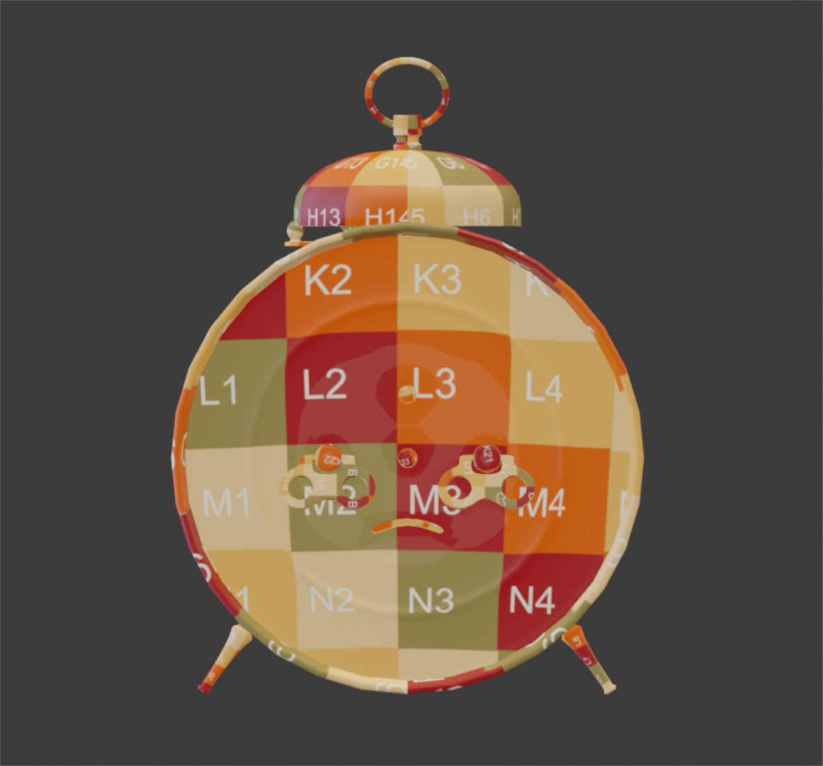 3D alarm clock old model TurboSquid 1675360