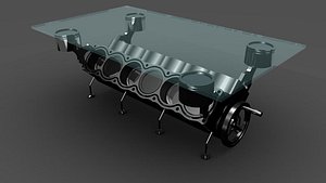 3d engine table v12 model