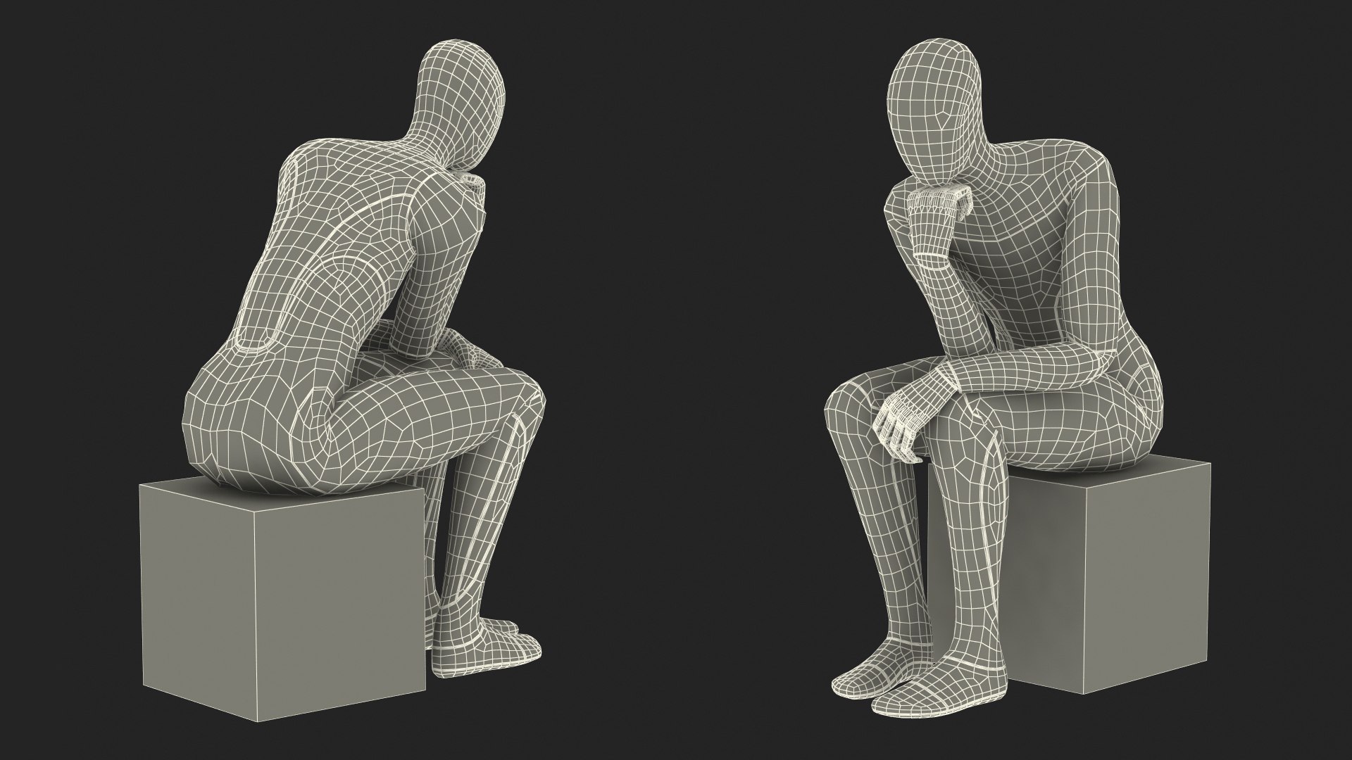 3D Tesla Bot Thinker Pose - TurboSquid 1807023