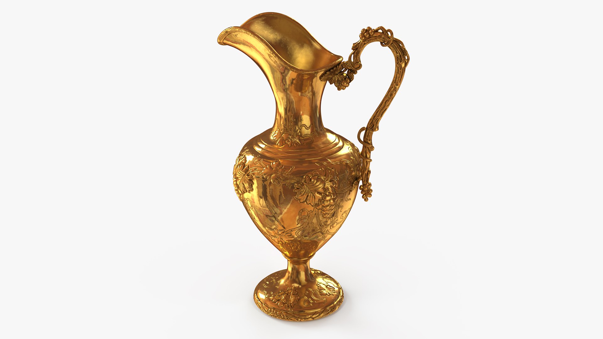 Antique Gold Ewer 3D model preview