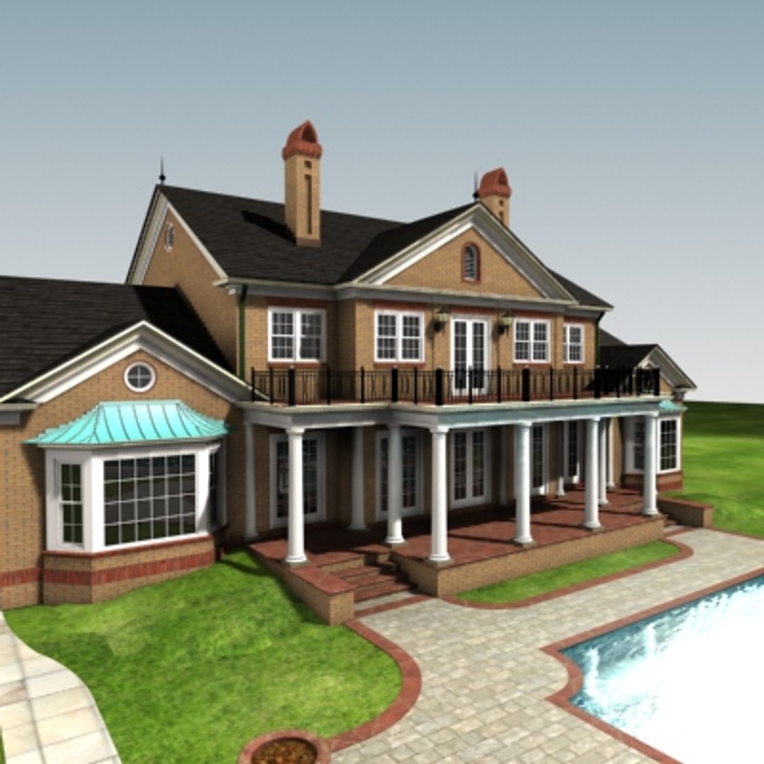 3d model custom residence