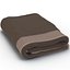 Toalla Marron Con Piel Modelo 3D
