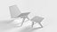 Chaise V-Easy pour hommes avec pouf