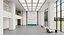 3D Bright Corporate Lobby Entrance Hall