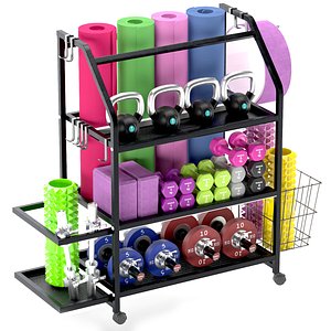 3D Sorage Fitness Rack Yoga