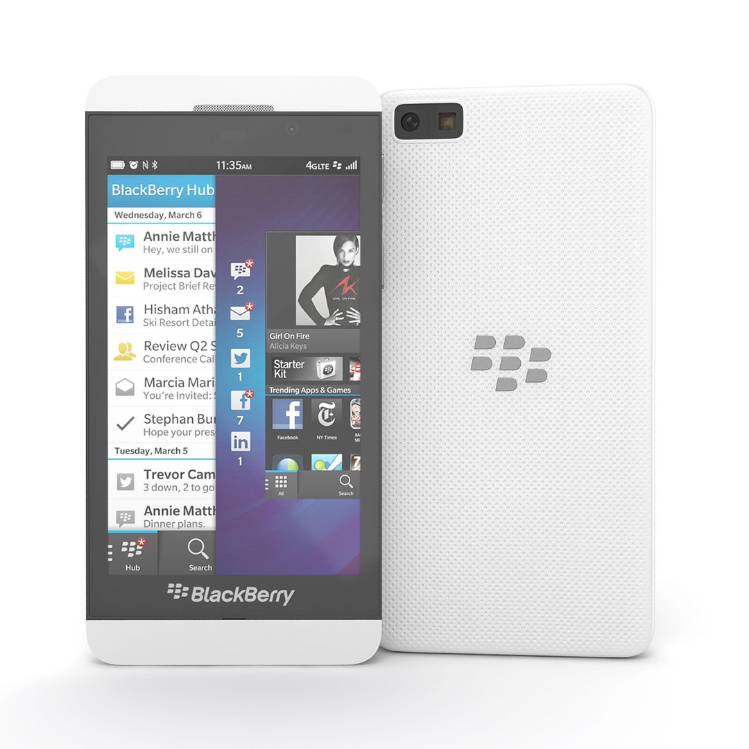 max smartphone blackberry z10 white
