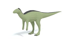 Low Poly Cartoon Dysalotosaurus Dinosaur model