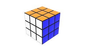 Rubiks Cube With Solving Animation model