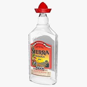 sierra tequila silver 3D model