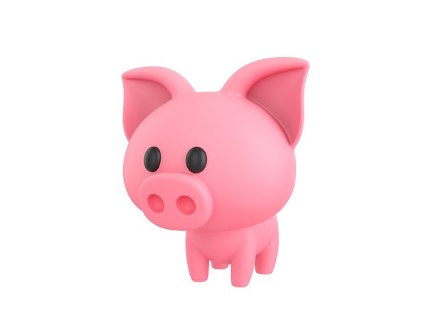 Pig character 3D model - TurboSquid 1644672