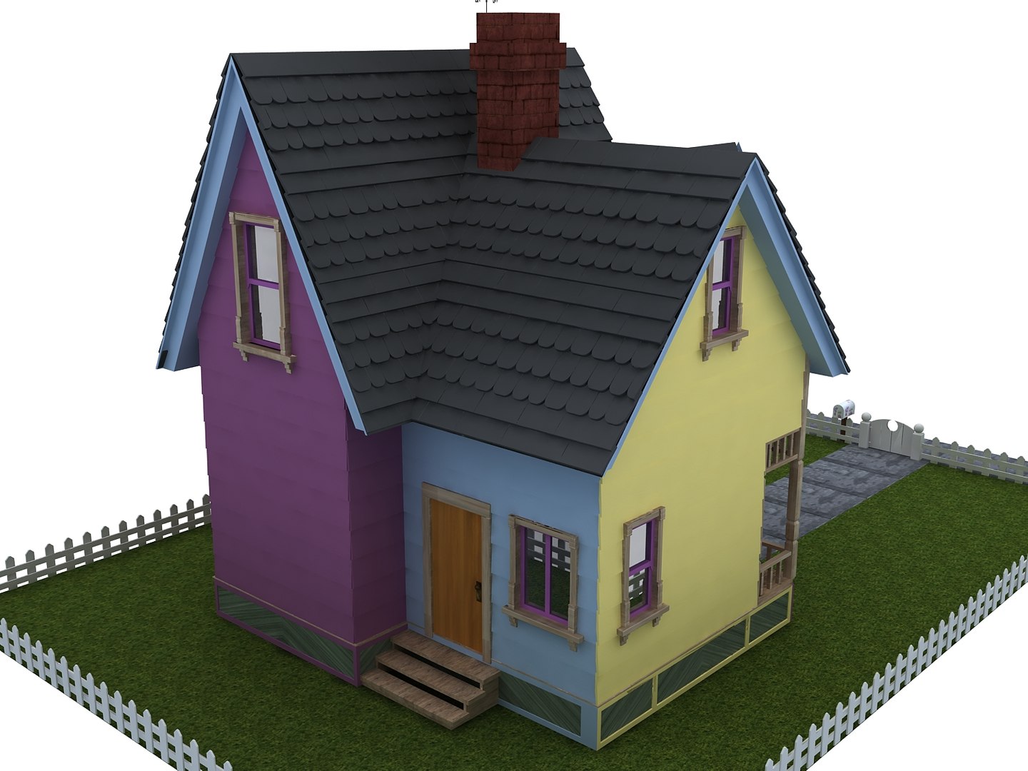 Blender: Pixar's Up house - 3D model by raya.creates (@raya.creates)  [e20688b]