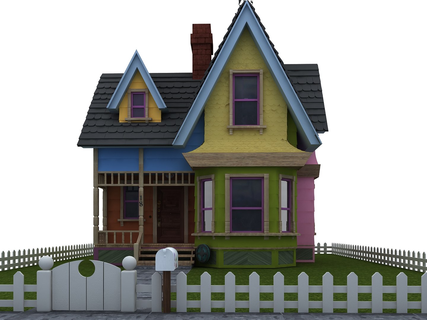 Blender: Pixar's Up house - 3D model by raya.creates (@raya.creates)  [e20688b]