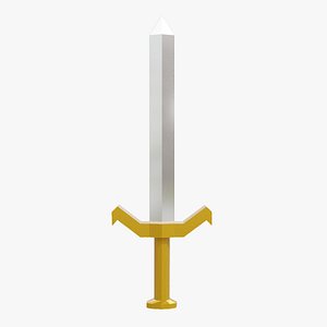 3D Metal Sword model