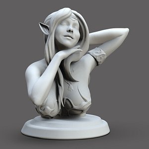 3D Elf Bust