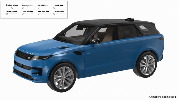 modelo 3d Land Rover Range Rover Sport 2023 Azul Aparejado - TurboSquid ...