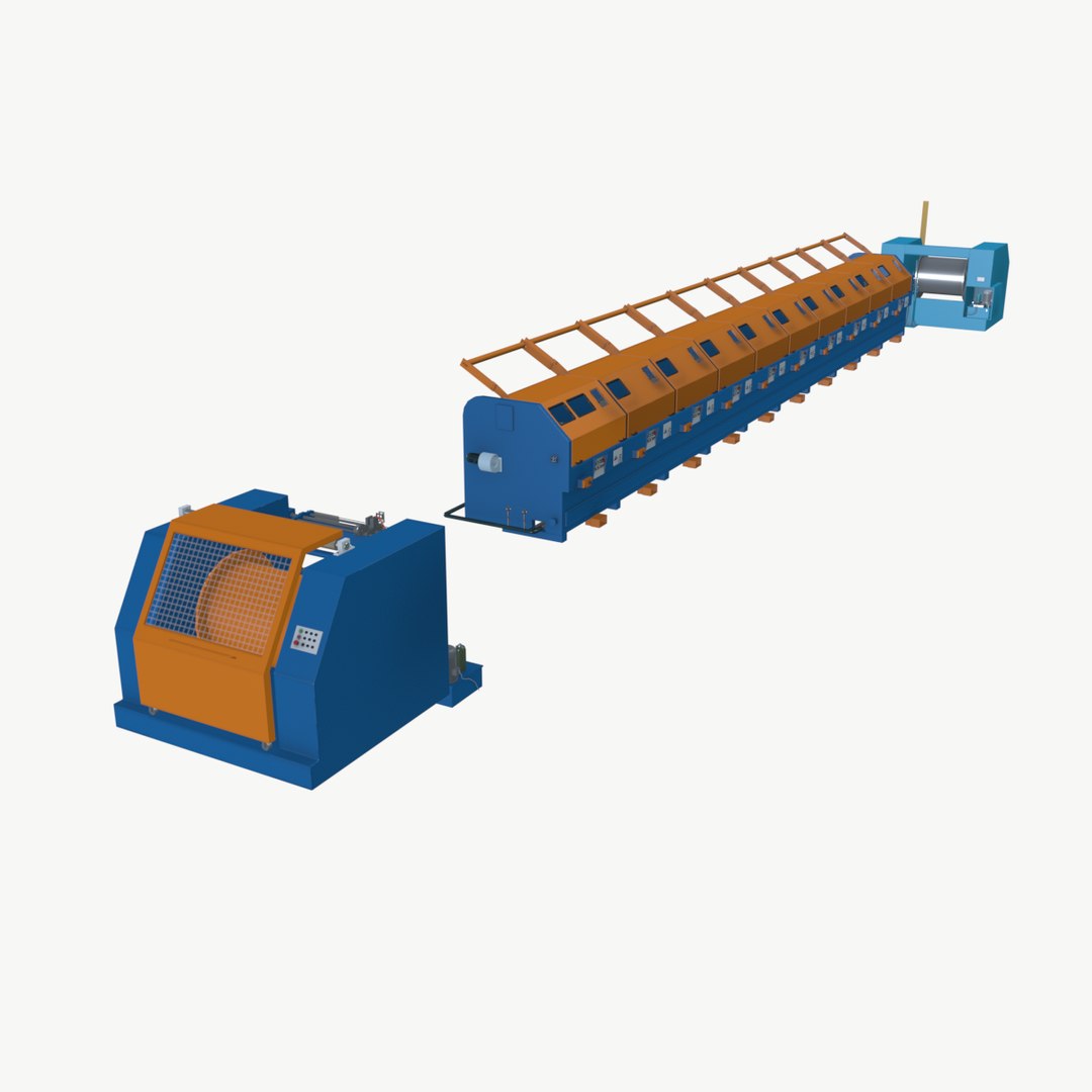 Wire Drawing Machine Model - TurboSquid 2273303