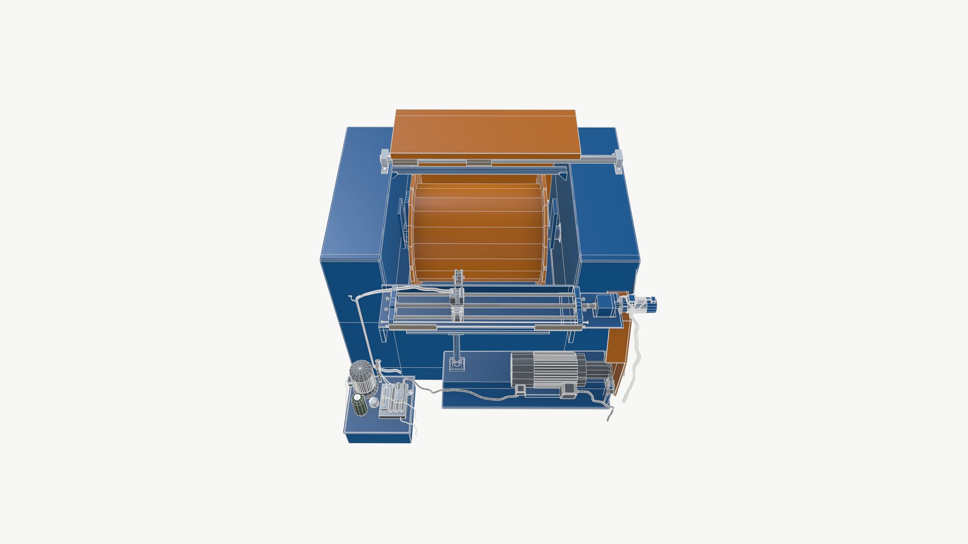 Wire Drawing Machine model https://p.turbosquid.com/ts-thumb/3J/q92mWa/yb/wireframe_001/png/1724763937/1920x1080/fit_q87/ac30b49f8ffc73c9493f5acb9e10fb536eb329b4/wireframe_001.jpg