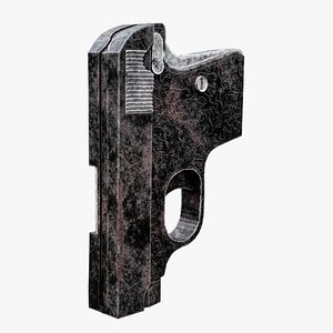 Post Apocalyptic Colt gun 3D model