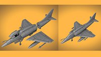 A4 Skyhawk Scale 1-48 STL Files 3D Print ready
