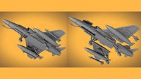 A4 Skyhawk Scale 1-48 STL Files 3D Print ready