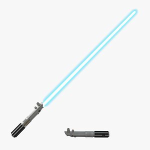 Star Wars Anakin Skywalker Lightsaber Used 3D Models Set