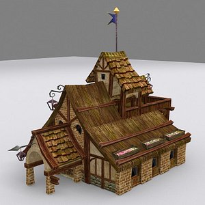 3ds max medieval fantasy country house