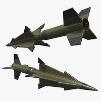 Vintage Military Rocket with Stabilizer Fins