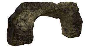 3ds rocky arch asset