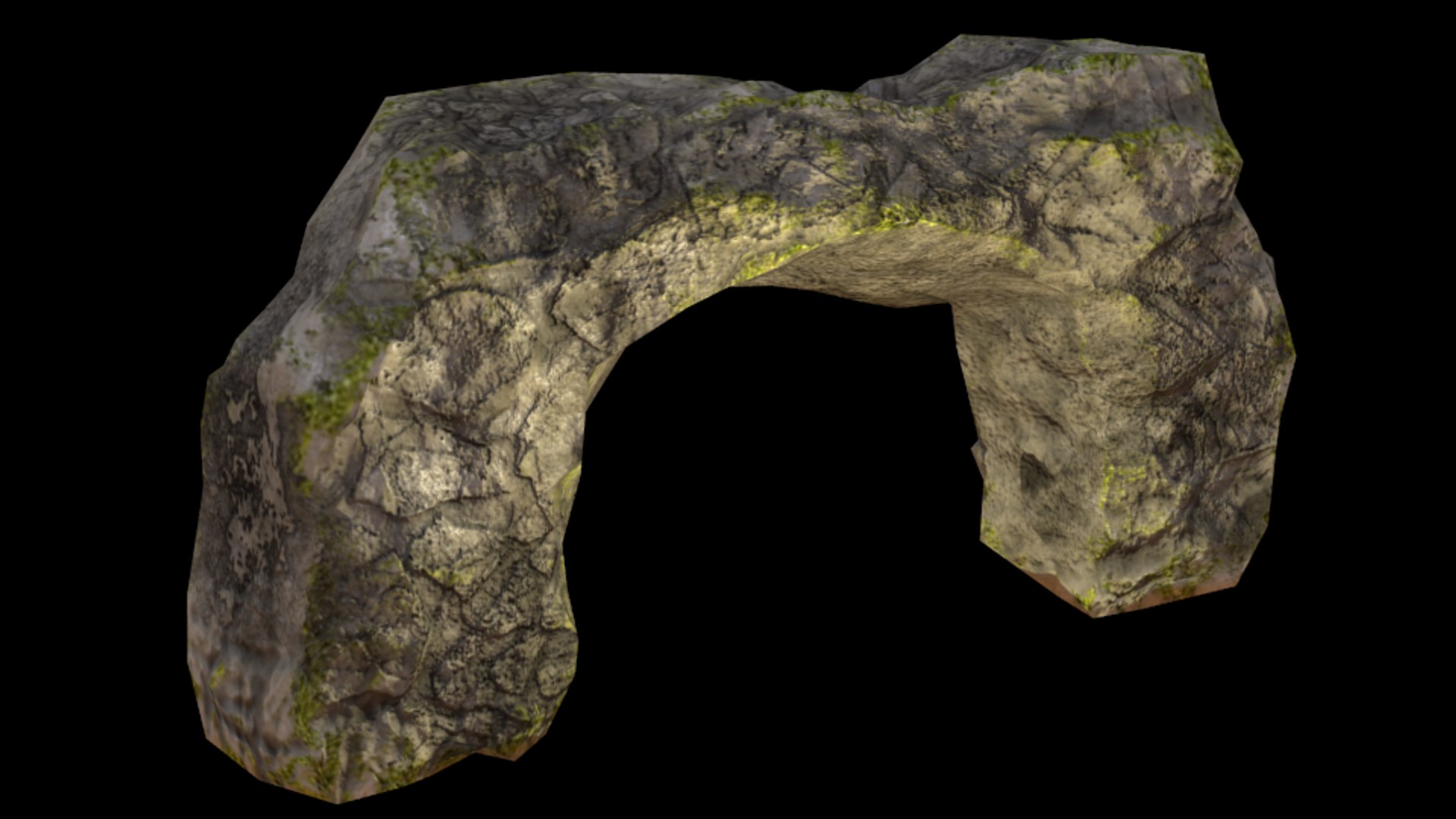 3ds rocky arch asset