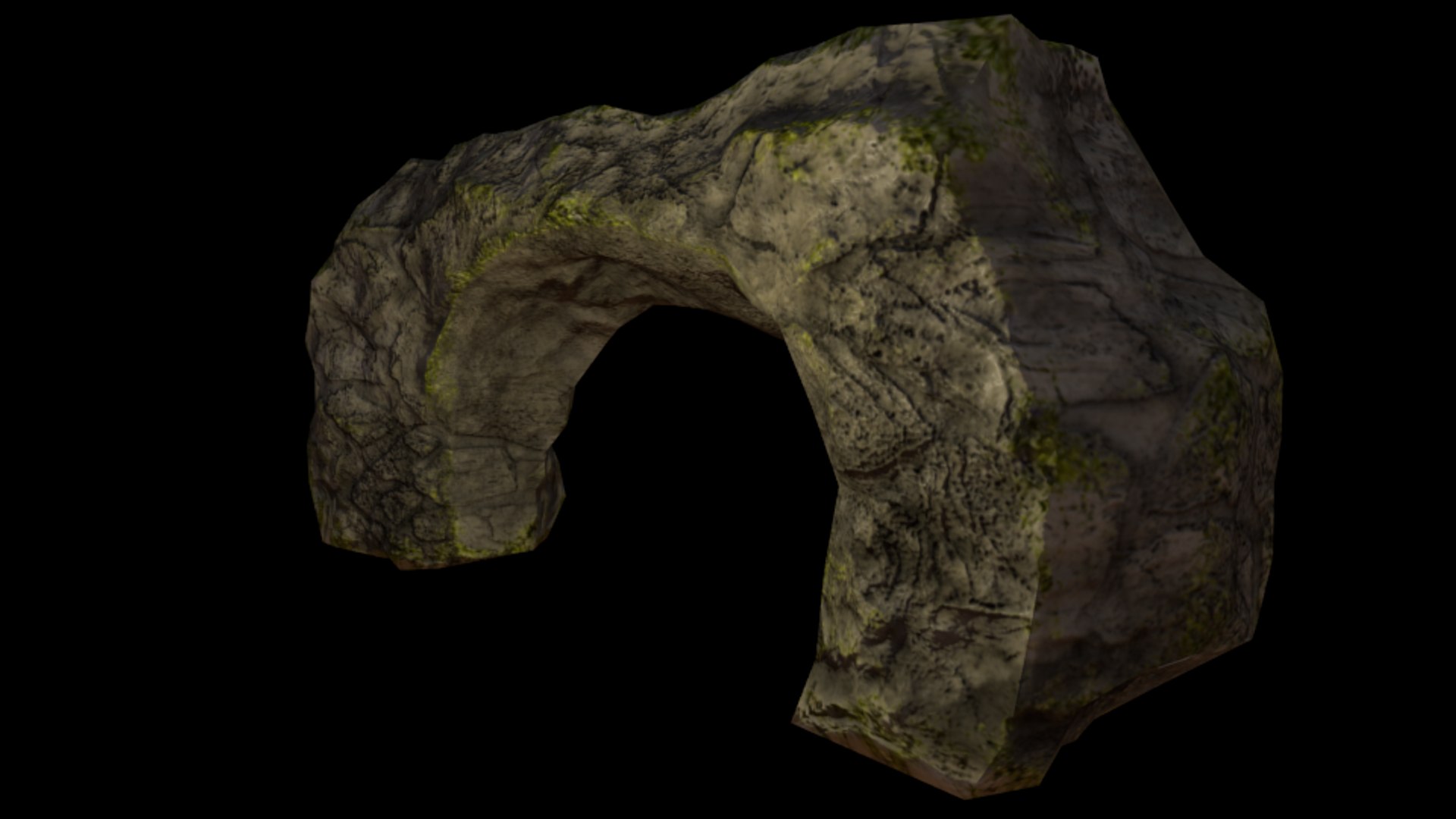 3ds rocky arch asset