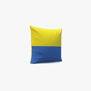Ukraine Flag Pillow 3D model