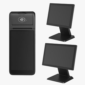 3D Pos terminal Collection model