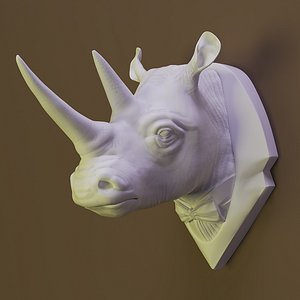 Rhino Decor to the wall