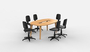 Meeting table 3D model 3D model
