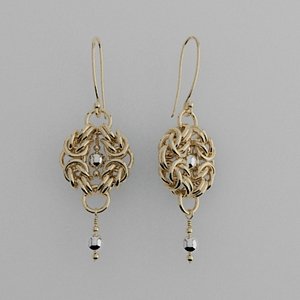 byzantine earrings s 3d model