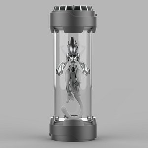 Cyber Mewtwo on Birth Chamber Capsule