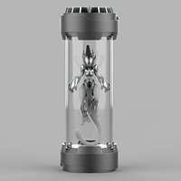 Cyber Mewtwo on Birth Chamber Capsule