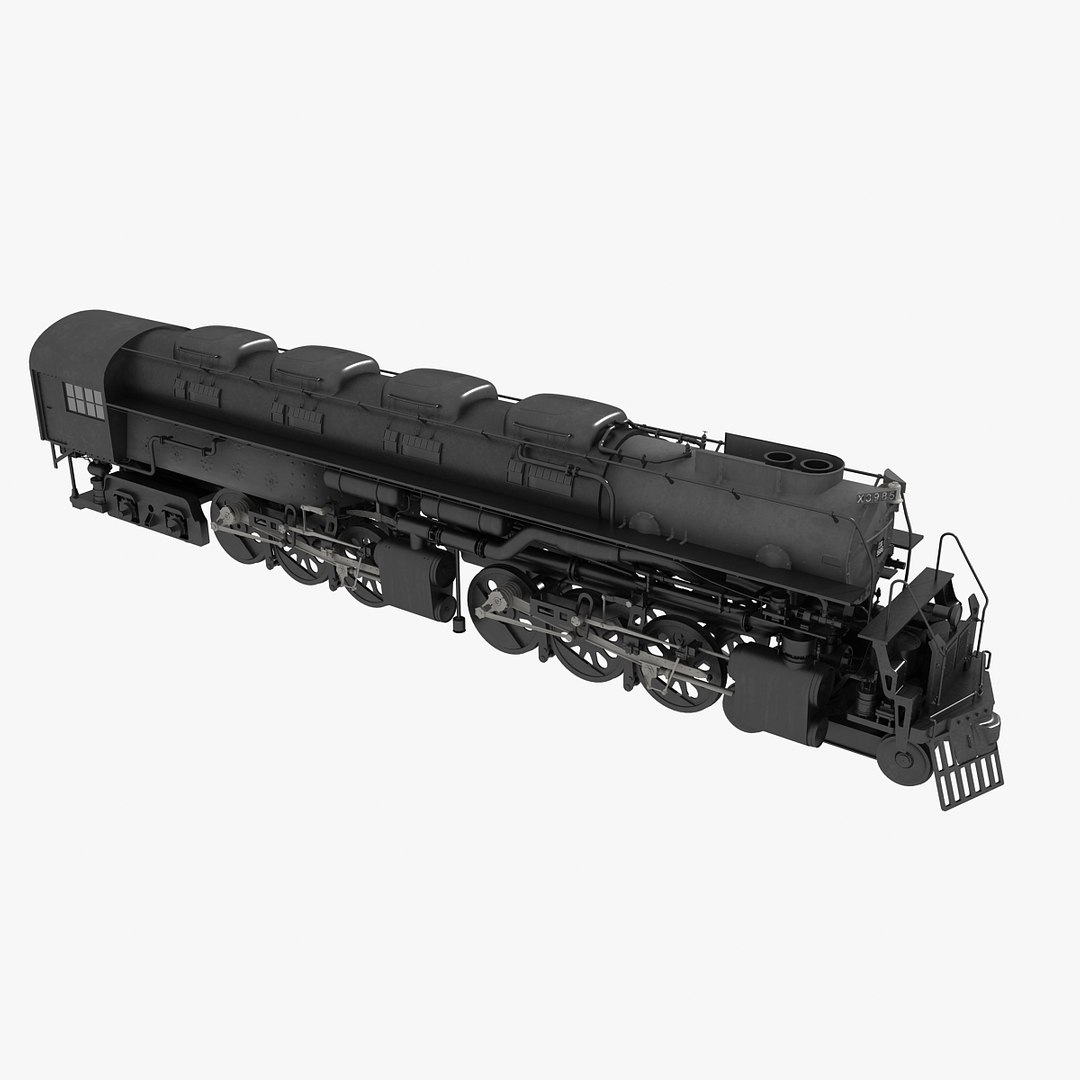 3d 3985 Challenger Locomotive Model