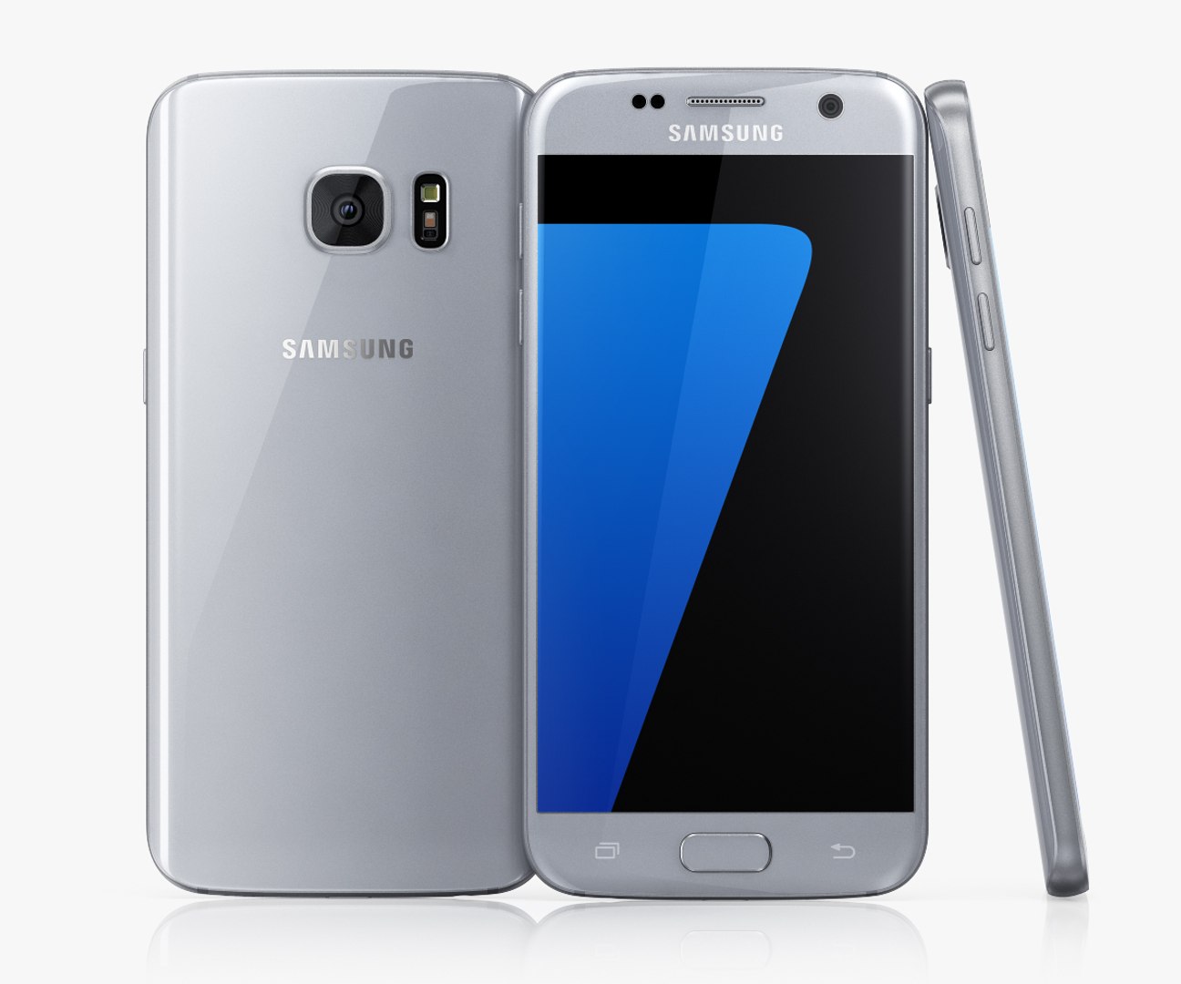 Samsung Galaxy S7 Colors 3d Model