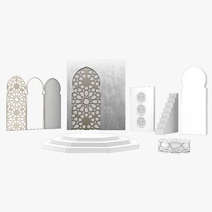 Arabic Decorative Set 3D model