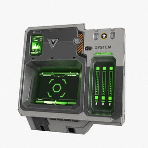 3D Sci Fi Scanner Display