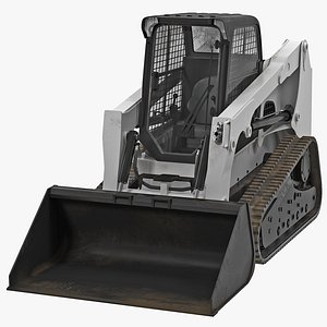 Compact Tracked Front Loader Rigged