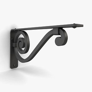 3D iron shelf bracket 04