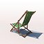c4d deck chair - green