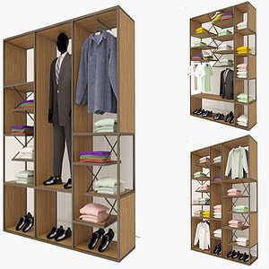 3D stand horizontal clothing gallery