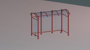 3D Parada de Autobus