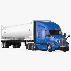 Kenworth T680 Truck with Liquid Natural Gas Trailer model