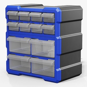 3D Workshop Drawer Cabinet for Screws model