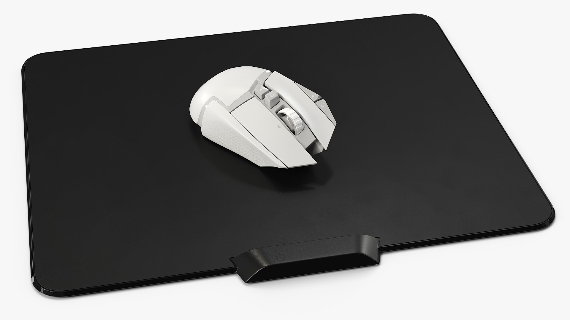 Gaming Mouse with Extended Desk Mouse Pad 3D model preview